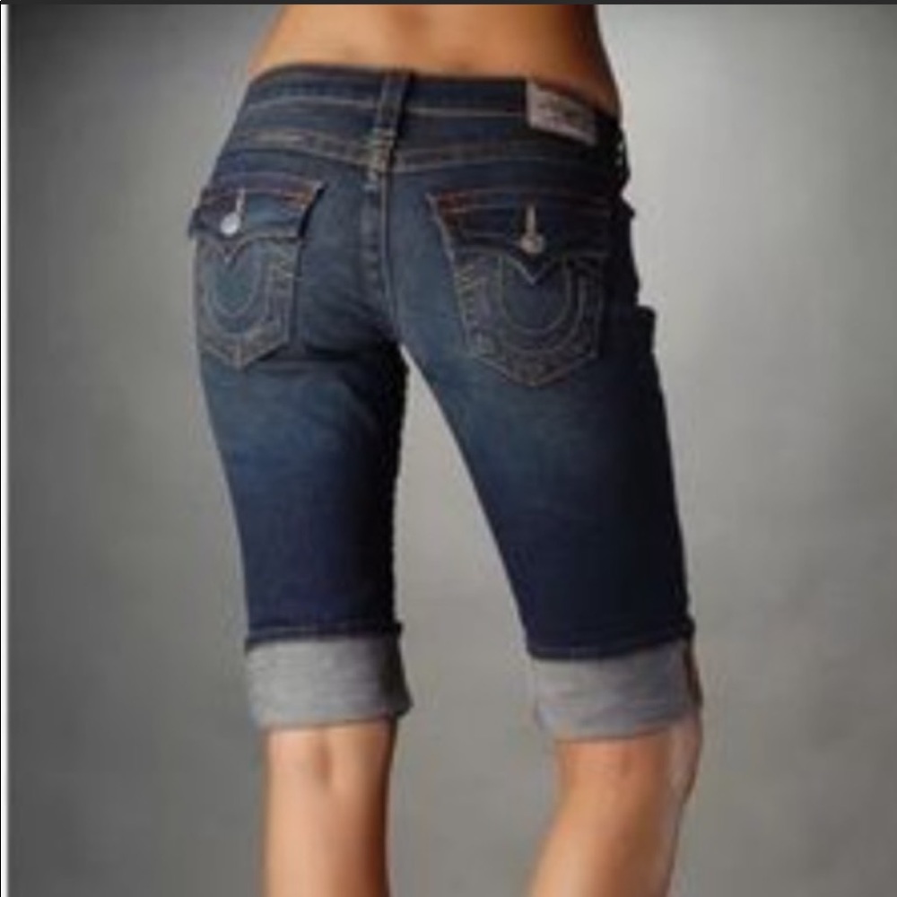 True Religion Sophie Knee Length Shorts